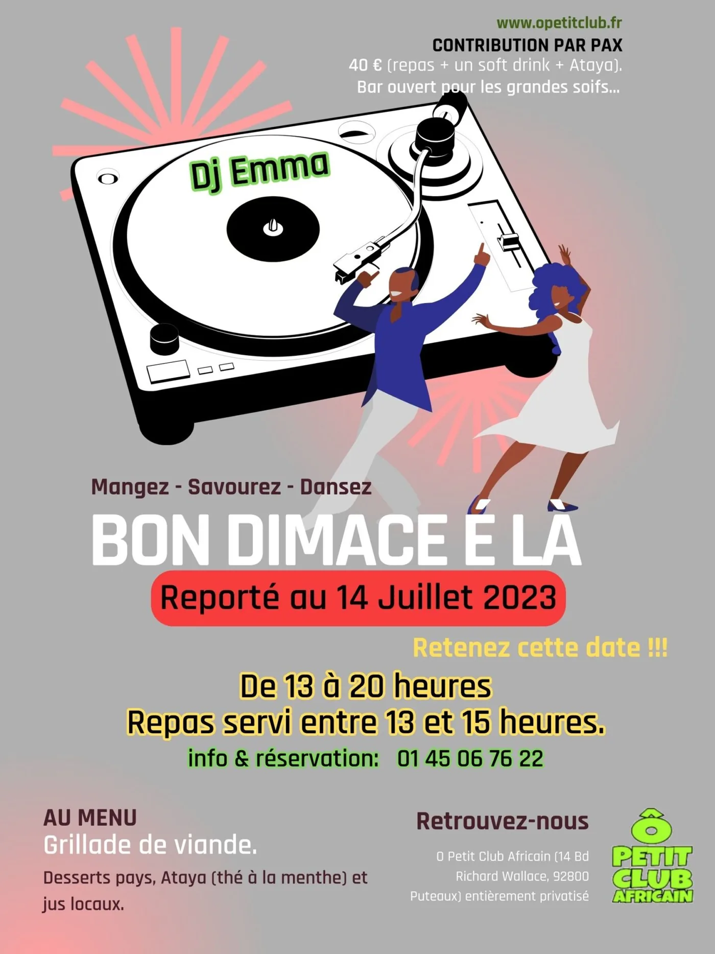 Bon Dimace é là - OPCA - 14Juill2023