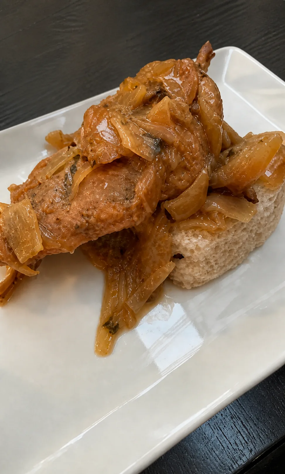 Assiette de maffé et riz