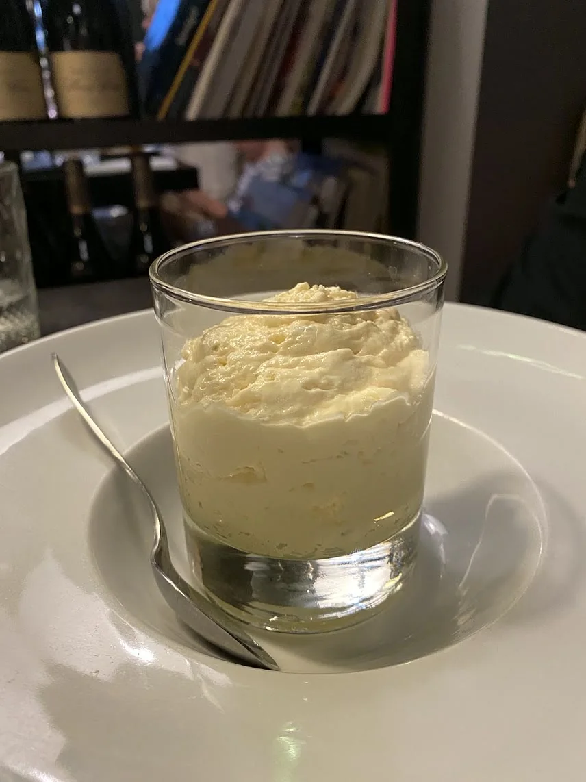 Mousse au cumbawa servie dans son verre